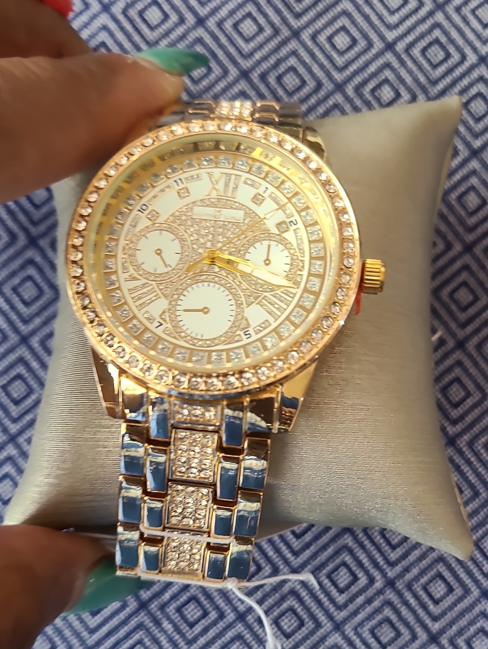 Gold Crystal Accent Women's Watch